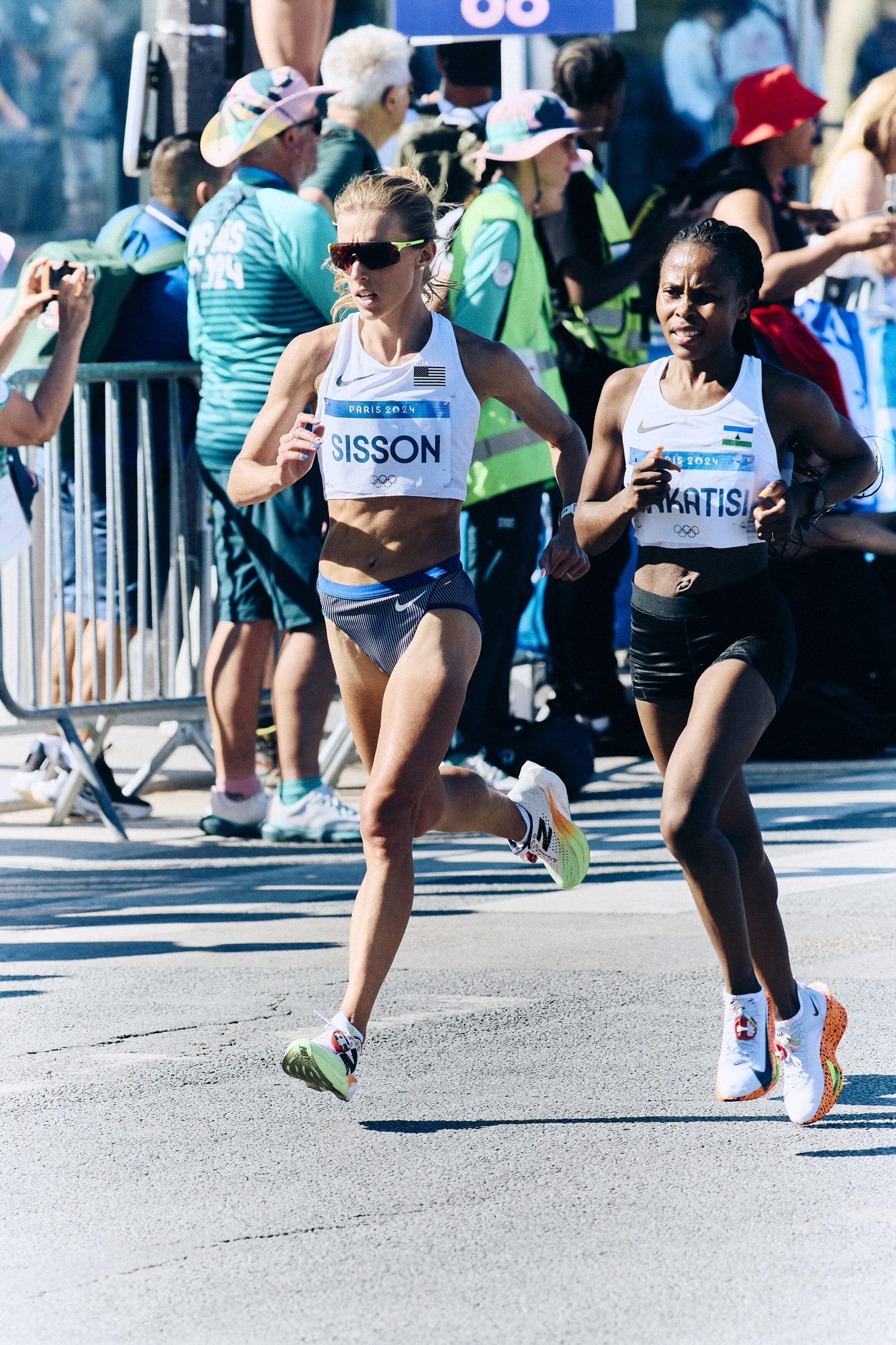 Emily Sisson and Mokulubete Blandina Makatisi
