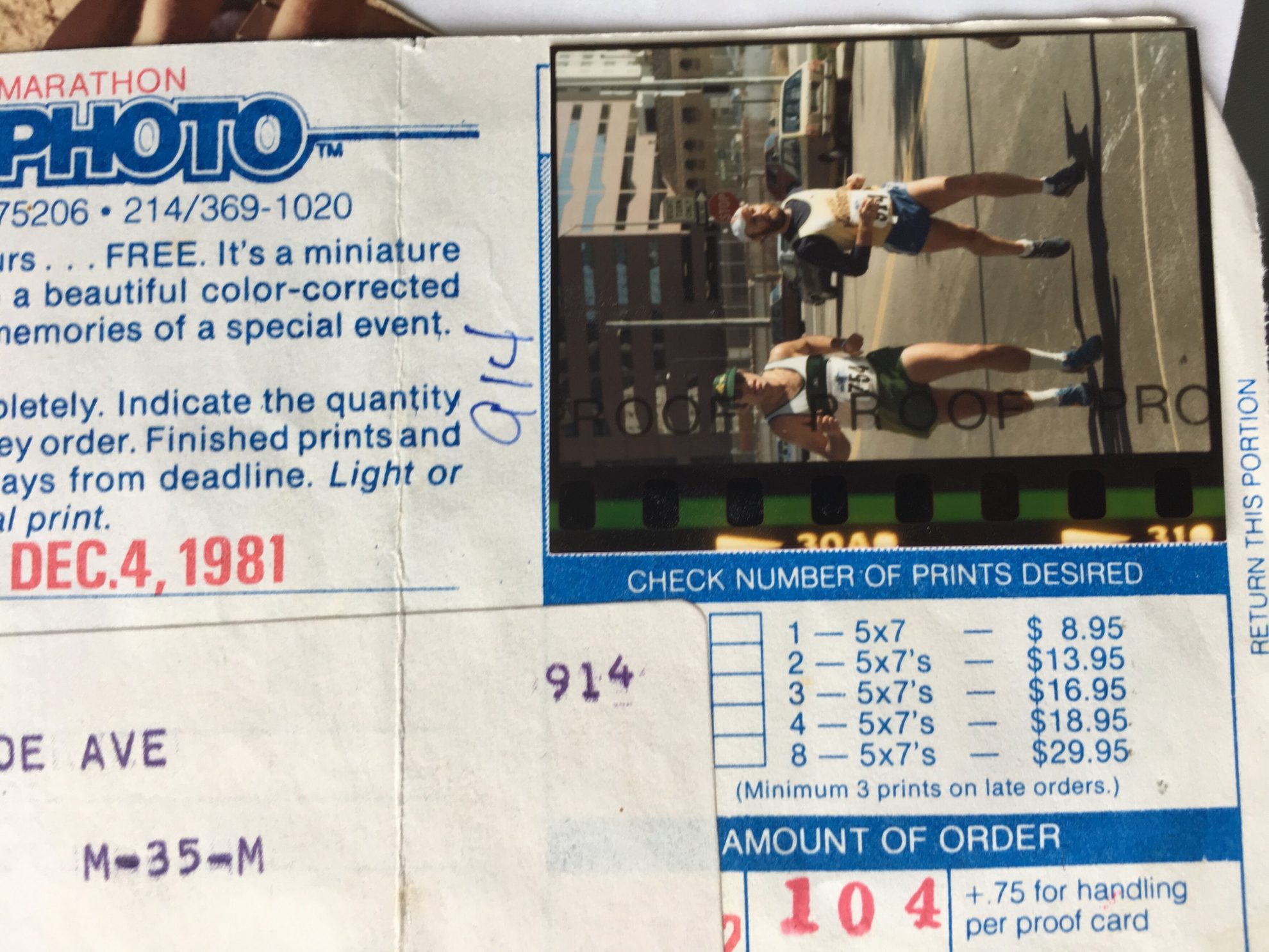 marathon photo form