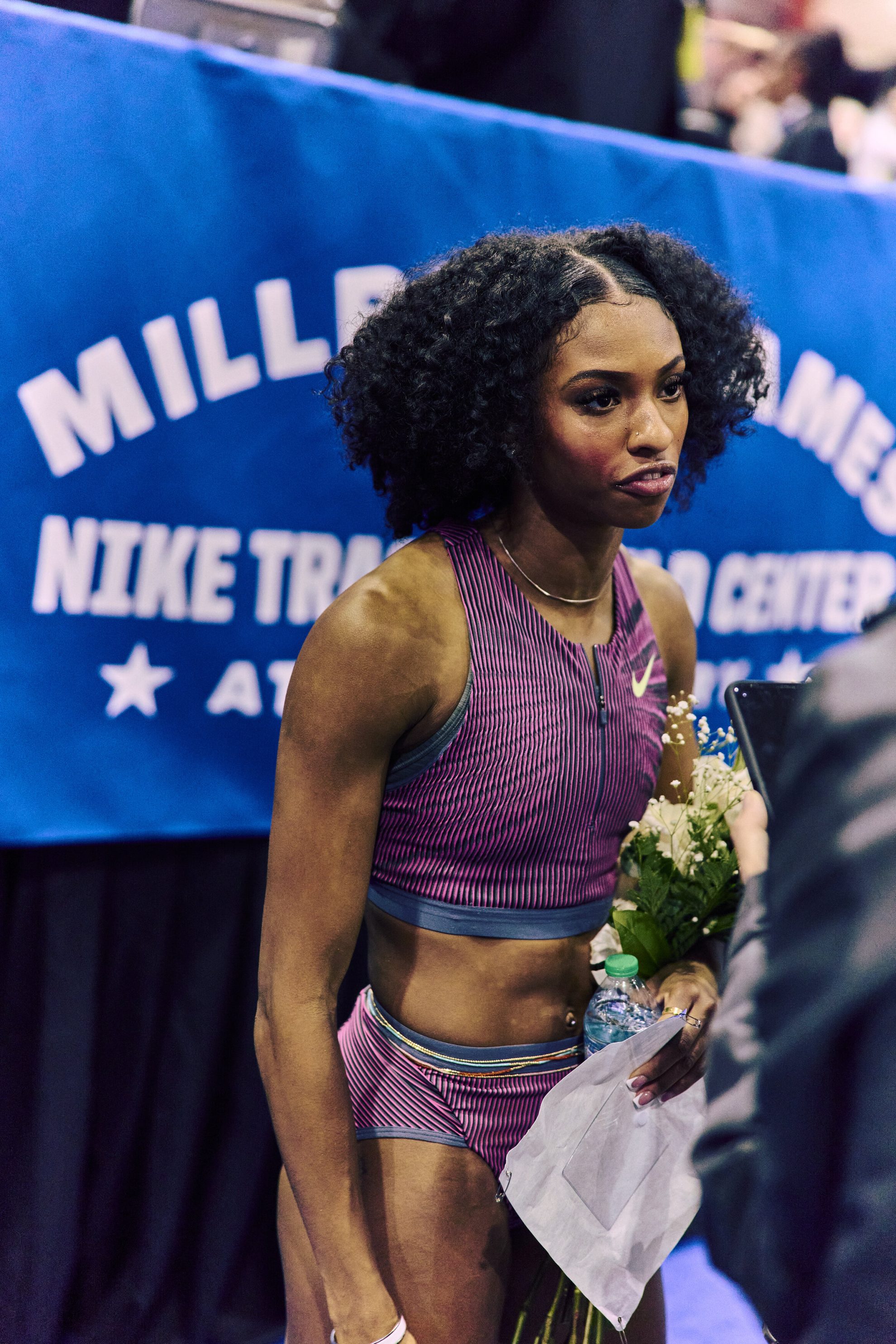 11 Masai Russell 60m hurdles winner